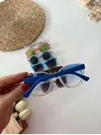 Miniğimin Cicileri Kedi Gözü Kalın Sportif Çerçeve Çocuk Güneş Gözlüğü - Mavi