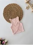 Miniğimin Cicileri Asimetrik Kesim Kız Çocuk Crop - Pembe