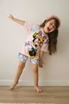 Minigimin Cicileri Mnn Beatiful Kurdele Desen Yazlık Kız Çocuk 2 li Takım - Pembe