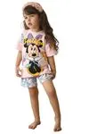 Minigimin Cicileri Mnn Beatiful Kurdele Desen Yazlık Kız Çocuk 2 li Takım - Pembe