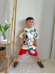 Minigimin Cicileri Snpy Baskı Yazlık Erkek Çocuk 2 li Takım - Krem