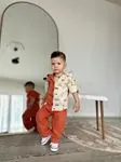 Miniğimin Cicileri Müslim Gömlek Pantolon Erkek 2 li Takım - Oranj