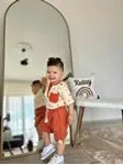 Miniğimin Cicileri Müslin Etnik Desen Cep Detaylı Tshirt Şortlu Erkek 2 li Takım - Oranj
