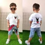 Minigimin Cicileri Mcky Tişörtlü Şort Takım - Beyaz