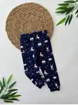 Miniğimin Cicileri Yılbaşı Kardanadam Baskılı Unisex Pijama Takımı - Lacivert