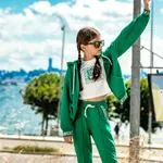 Miniğimin Cicileri Stay Wild Garson Boy Kapüşonlu 3 Lü Kız Çocuk Takım - Yesil