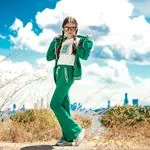 Miniğimin Cicileri Stay Wild Garson Boy Kapüşonlu 3 Lü Kız Çocuk Takım - Yesil