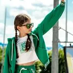 Miniğimin Cicileri Stay Wild Garson Boy Kapüşonlu 3 Lü Kız Çocuk Takım - Yesil