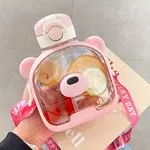 Miniğimin Cicileri 1Lt Bear Oyuncaklı Matara Unisex - Pembe