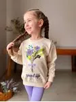 Miniğimin Cicileri Good Life Çiçek Baskılı Fitilli Kız Çocuk Takım - Lila