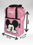 Miniğimin Cicileri Mnn Mcky Deri Çocuk Çanta Büyük Boy - Pembe