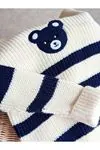 Miniğimin Cicileri Blue Bear Triko Pantolonlu Erkek Çocuk Takım - Krem