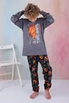 Miniğimin Cicileri Basketball Erkek Çocuk Pijama Takımı - Gri