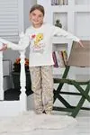 Miniğimin Cicileri Twety Kız Çocuk Pijama Takımı - Krem