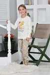 Miniğimin Cicileri Twety Kız Çocuk Pijama Takımı - Krem