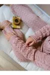 Miniğimin Cicileri Kurdela Detaylı Triko Kız Çocuk Takım - Pembe