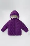 Miniğimin Cicileri ( 1 - 10 yaş ) Kapitone İçi Welsoft Unisex Çocuk Kaban Mont - Mor