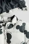 Miniğimin Cicileri (3-9 Yaş) Mcky Ms Baskılı Kulak Detaylı Unisex Çocuk Şişme Mont - Beyaz