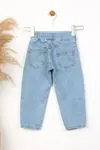 Miniğimin Cicileri (2-7 Yaş) Ayıcık Baskılı Kot pantolon - Açık Mavi