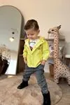 Miniğimin Cicileri Kurukafa Desenli Yağmurluklu Erkek Çocuk 3 Lü Takım - Sarı