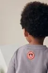 Miniğimin Cicileri Mcky Çizgili Desen Erkek Çocuk 2 li Takım - Gri