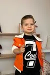 Miniğimin Cicileri 7 Cool Ceketli 3 ki Erkek Çocuk Takım - Turuncu