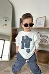 Miniğimin Cicileri Hi Baskılı 2 li Erkek Bebe Takım - Füme