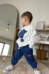 Miniğimin Cicileri Hi Baskılı 2 li Erkek Bebe Takım - Lacivert