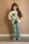 Miniğimin Cicileri mnn Cute Desen 2 iplik Kız Çocuk Takım - Yeşil