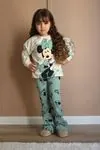 Miniğimin Cicileri mnn Cute Desen 2 iplik Kız Çocuk Takım - Yeşil