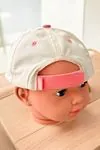 Miniğimin Cicileri (1-3 Yaş) 3D Çiçek Detaylı Renkli Kız Çocuk Kep Şapka - Pembe