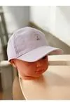 Miniğimin Cicileri (1-3 Yaş) Meav Baskılı Kız Bebek Şapka - Lila