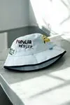 Miniğimin Cicileri (1-4 Yaş) Popular Monster Baskılı Erkek Çocuk Bucket Şapka - Mavi
