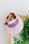 Miniğimin Cicileri (6-12 Yaş) Kulakçık Detaylı Çocuk Vizör Şapka - Pembe