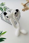 Miniğimin Cicileri Panda Detaylı Kışlık Sesli Kız Çocuk Peluş Kulaklık - Beyaz