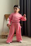 Miniğimin Cicileri Lola Ribbon Wide Fit Kız Çocuk Takım - Pembe