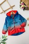 Miniğimin Cicileri RC Ayıcık Karakter Baskılı Erkek Çocuk İçi Welsoft Mevsimlik Mont - Mavi
