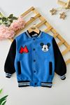 Miniğimin Cicileri Mck Baskılı Erkek Çocuk Kolej Ceket - Mavi