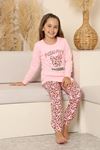 Miniğimin Cicileri Always Leopar Baskılı Kız Çocuk Pijama Takımı - Pembe