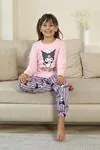 Miniğimin Cicileri Krm Baskılı Kız Çocuk Pijama Takımı - Pembe