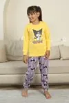 Miniğimin Cicileri Krm Baskılı Kız Çocuk Pijama Takımı - Sarı