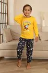 Miniğimin Cicileri Space Baskılı Erkek Çocuk Pijama Takımı - Sarı
