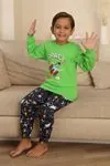 Miniğimin Cicileri Space Baskılı Erkek Çocuk Pijama Takımı - Yeşil