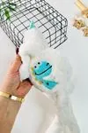 Miniğimin Cicileri Dino Detaylı Pelüş Kız Çocuk Kulaklık - Beyaz