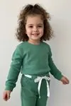 Miniğimin Cicileri Kaşkorse Kız Çocuk Taytlı Takım - Yeşil