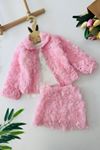 Miniğimin Cicileri Gül Detaylı 3 lü Kız Çocuk Takım - Pembe