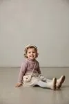 Miniğimin Cicileri Organik Ayıcık Çantalı Tül Etekli Kız Bebe 3 lü Takım - Mor