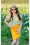Minigimin Cicileri Kız Çocuk Bluz Etek Takım Yellow Lemon