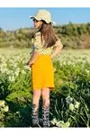 Minigimin Cicileri Kız Çocuk Bluz Etek Takım Yellow Lemon