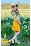 Minigimin Cicileri Kız Çocuk Bluz Etek Takım Yellow Lemon